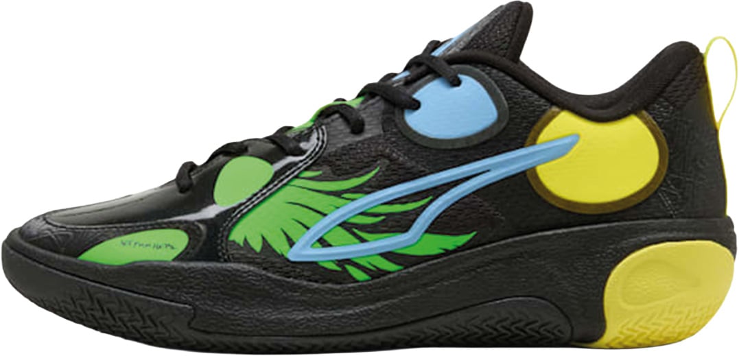 Puma MBWorld.01 JR LaMelo Ball Basketbalschoen Zwart Zwart