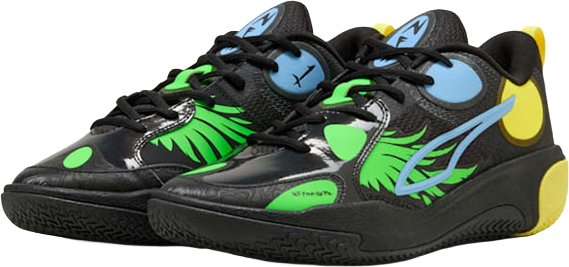 Puma MBWorld.01 JR LaMelo Ball Basketbalschoen Zwart Zwart