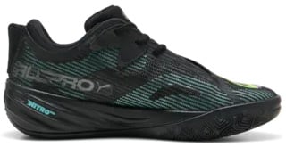 Puma All-Pro NITRO 2 Basketbalschoen Zwart/Mint Blauw