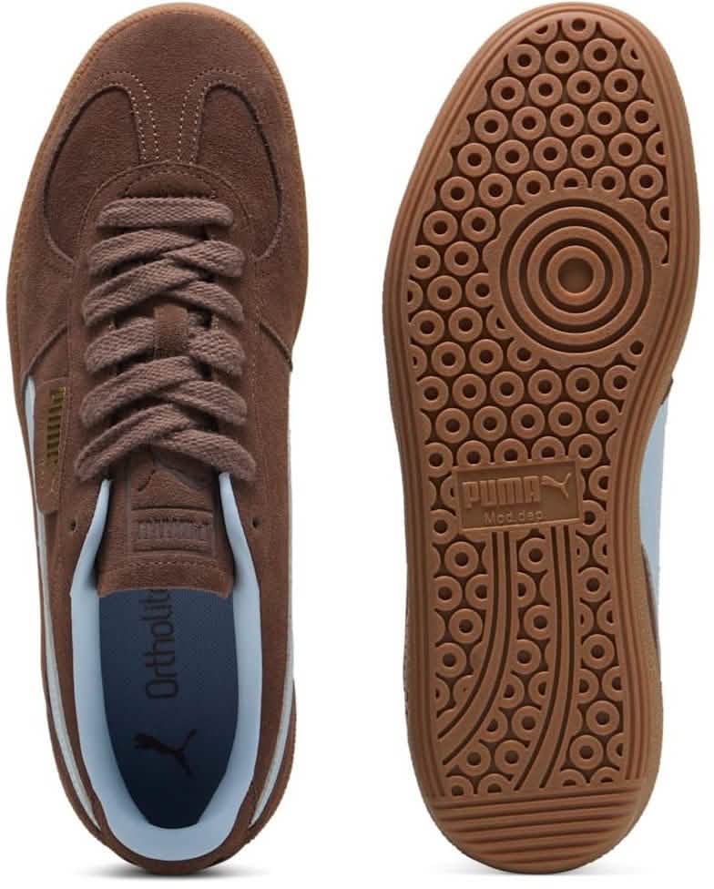 Puma Puma Palermo Suede Unisex Sneaker Bruin Blauw Bruin
