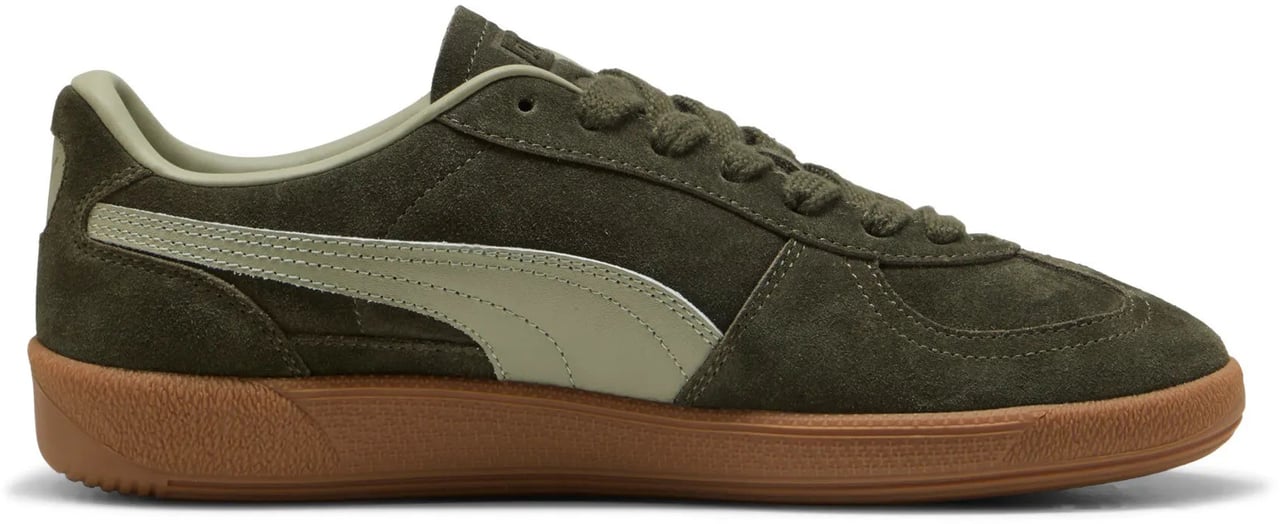 Puma Puma Palermo Suede Unisex Sneaker Donkergroen Blauw
