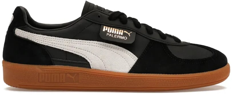 Puma Puma Palermo Leather Black Feather Grey Gum Zwart
