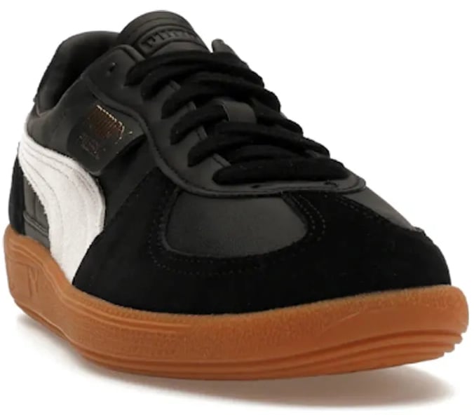 Puma Puma Palermo Leather Black Feather Grey Gum Zwart
