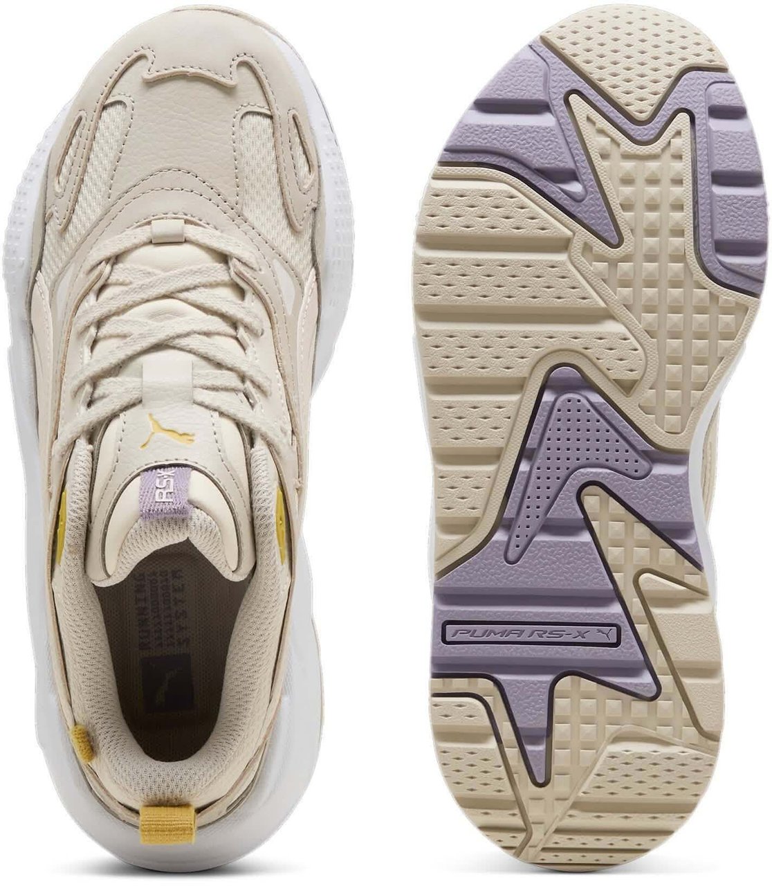 Puma Puma RS-X Efekt Sneaker Dames Crème Blauw