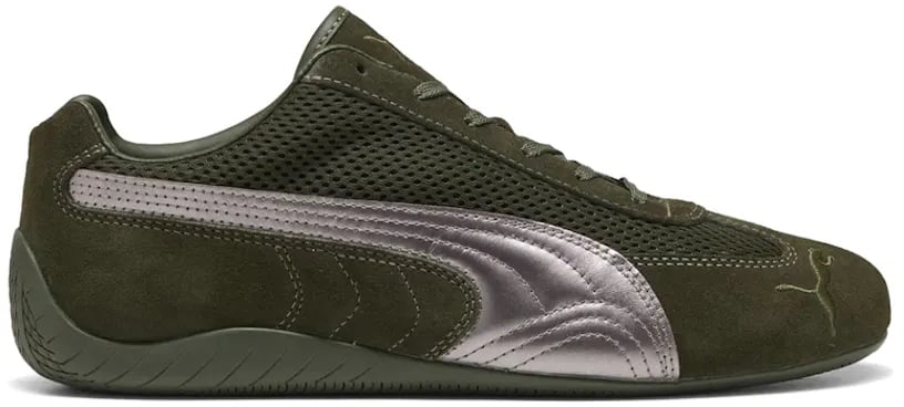 Puma Puma Speedcat Premium Dark Olive Matte Silver Zilver