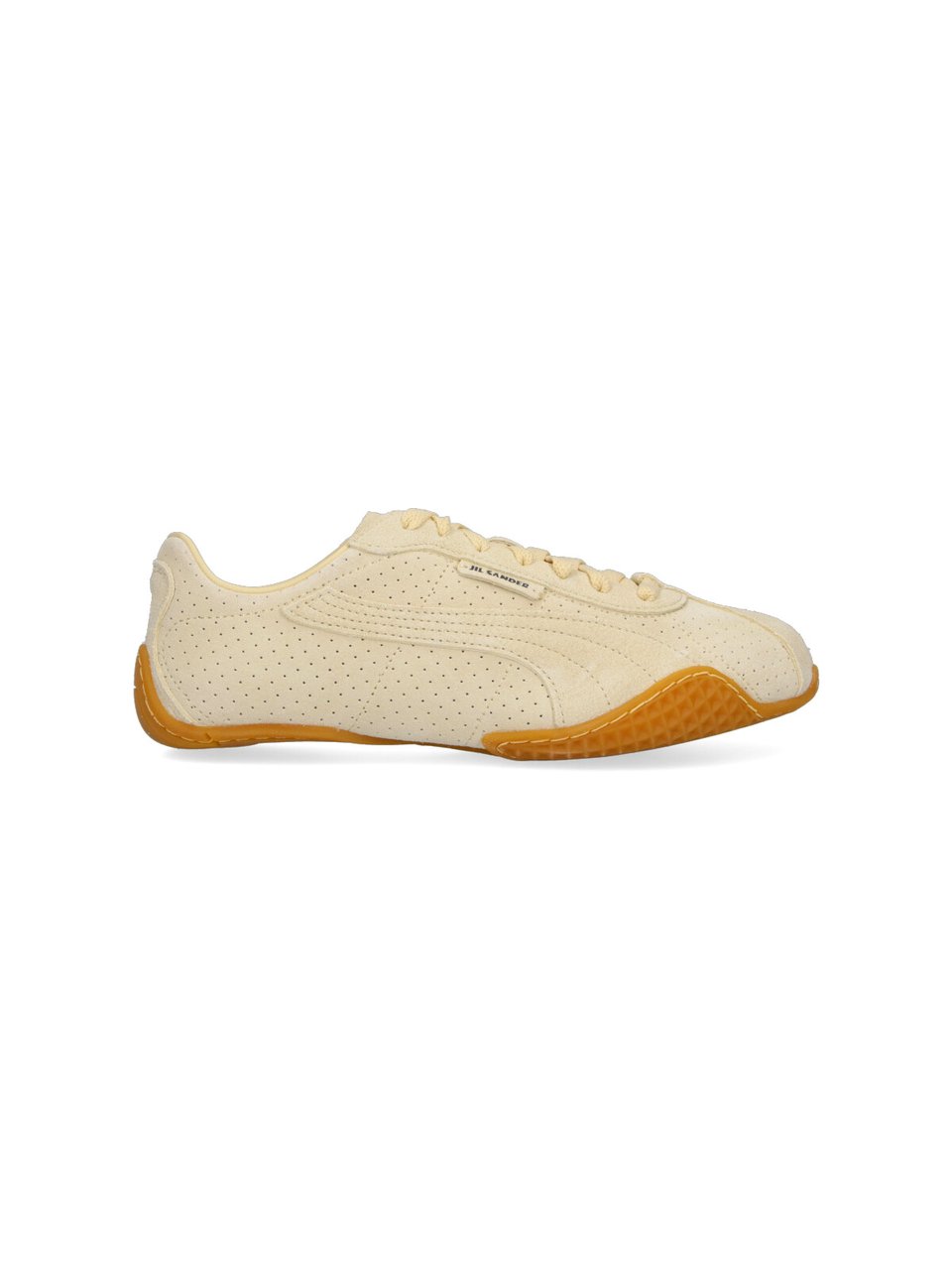 Puma Beige K-Street Perforated Leather Sneakers Neutraal