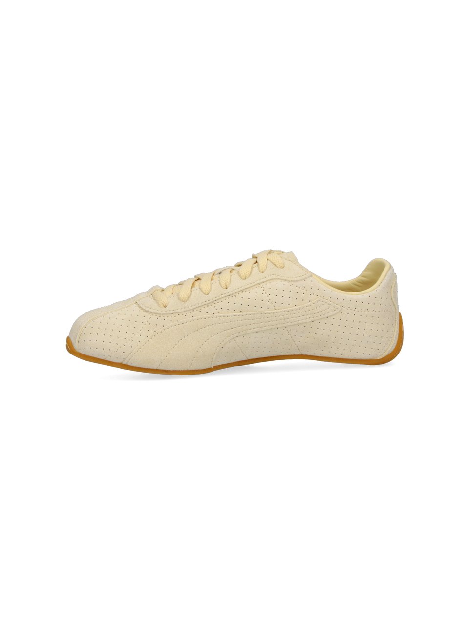 Puma Beige K-Street Perforated Leather Sneakers Neutraal