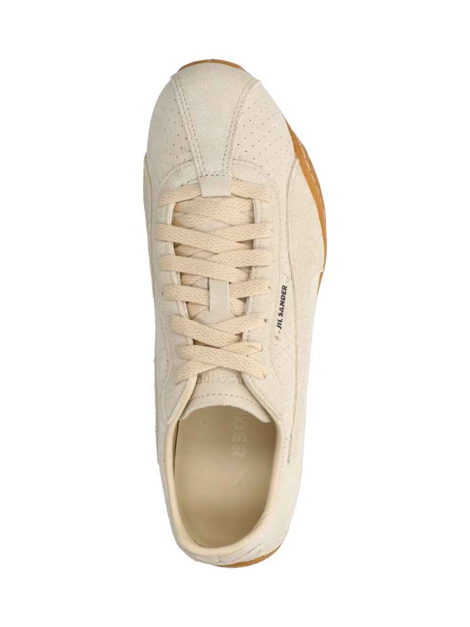 Puma Beige K-Street Perforated Leather Sneakers Neutraal