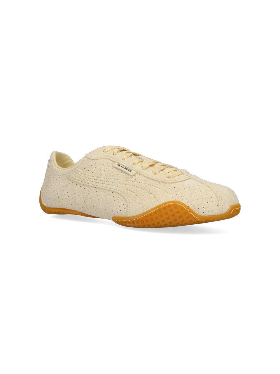 Puma Beige K-Street Perforated Leather Sneakers Neutraal