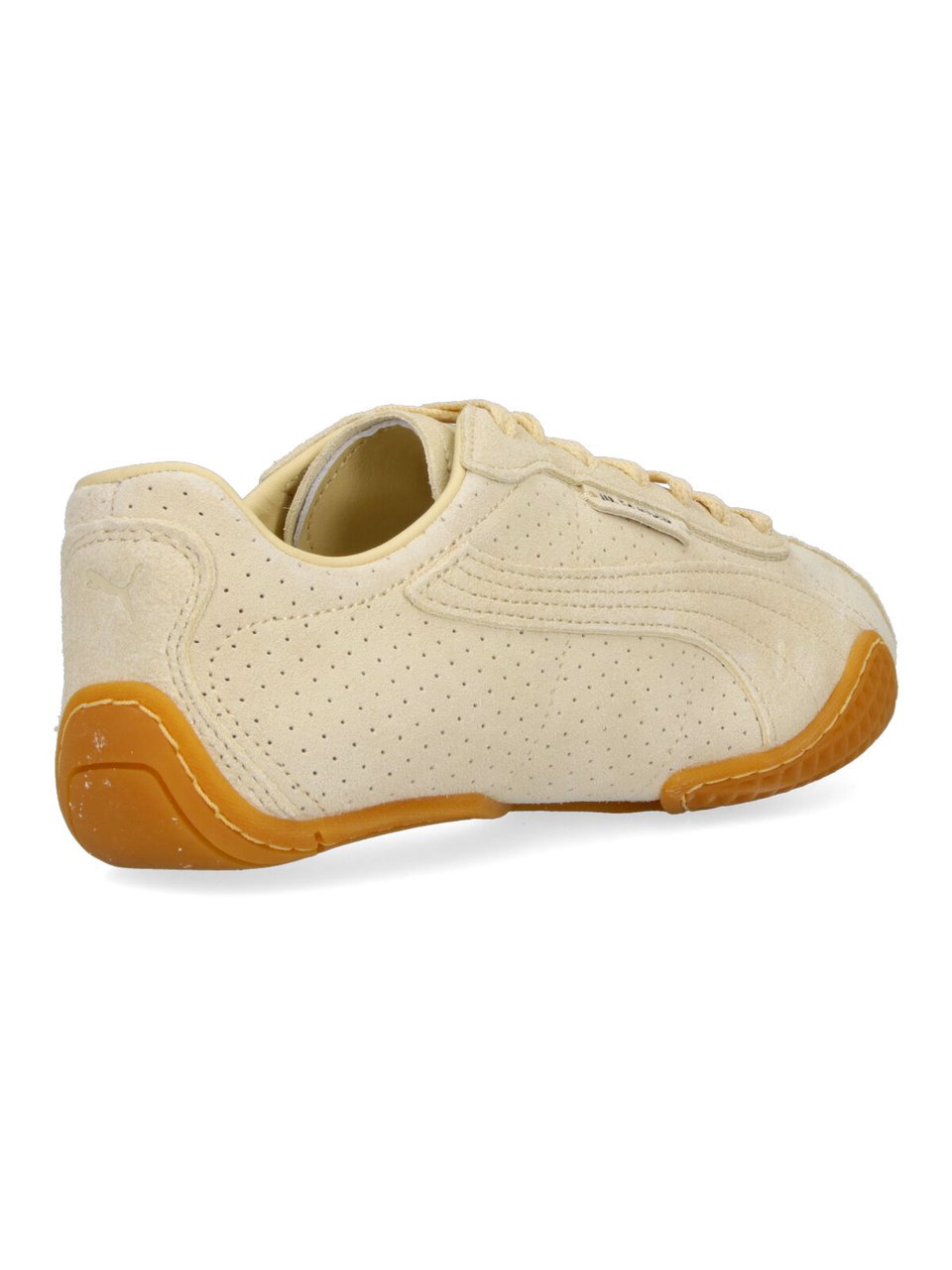 Puma Beige K-Street Perforated Leather Sneakers Neutraal