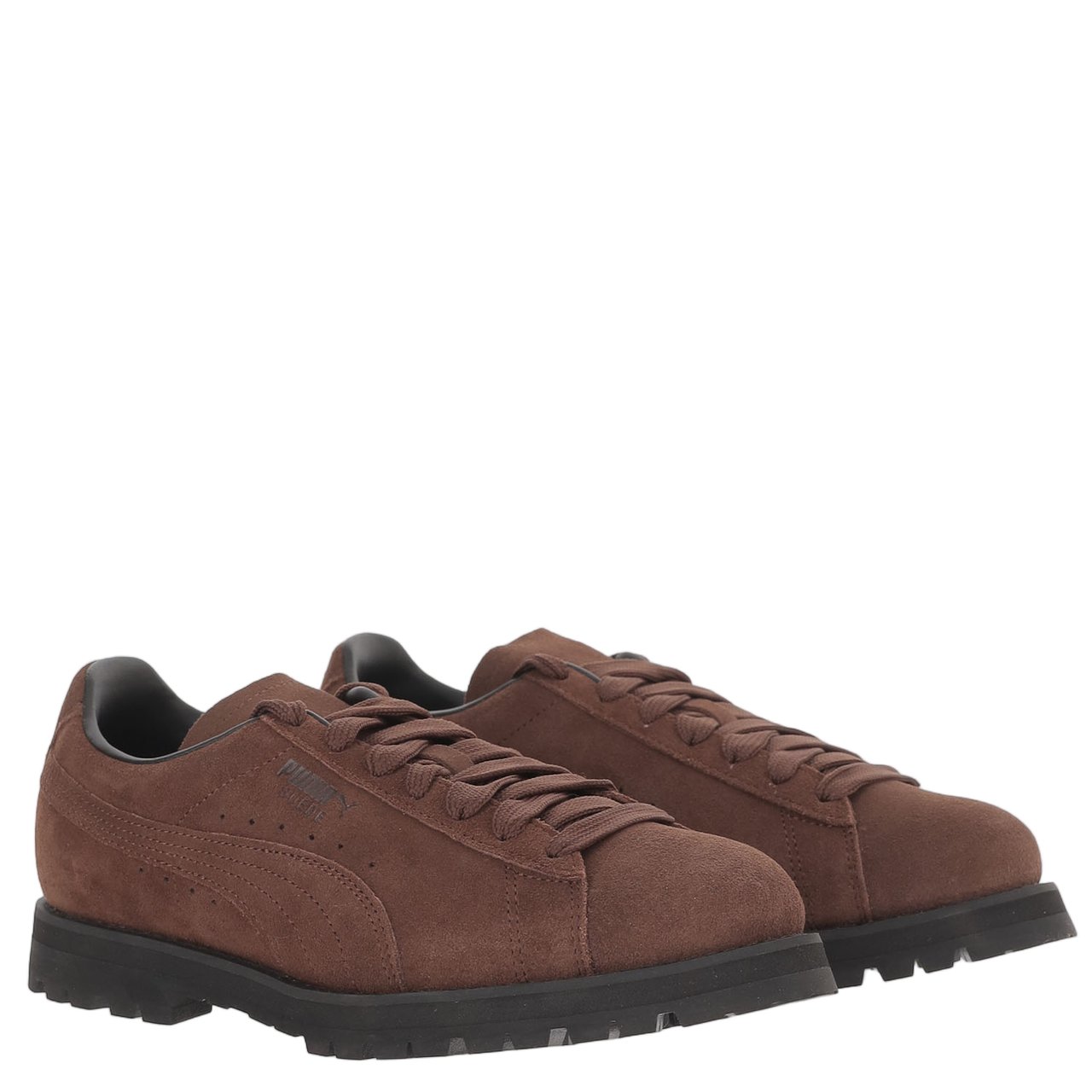 Puma Vibram Suede Sneakers With Round Toe And Front Lacing Bruin