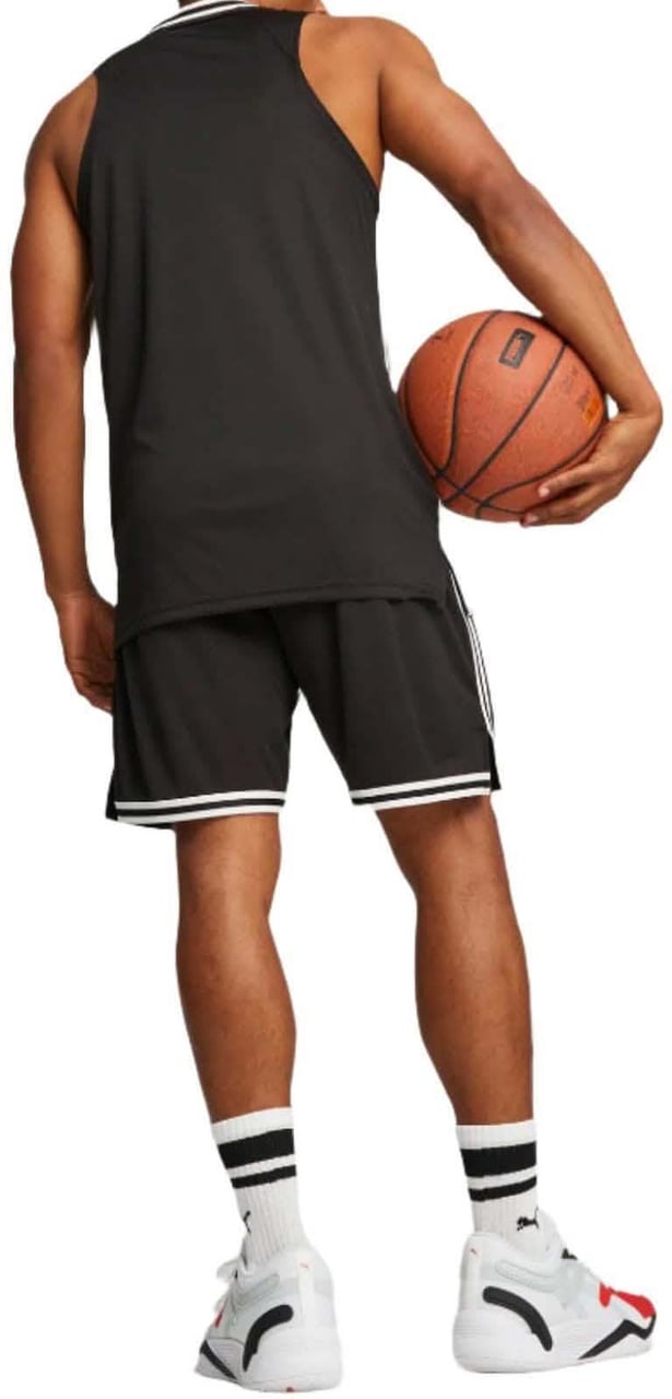 Puma Puma Hoops Basketbal Shirt Heren Zwart Zwart