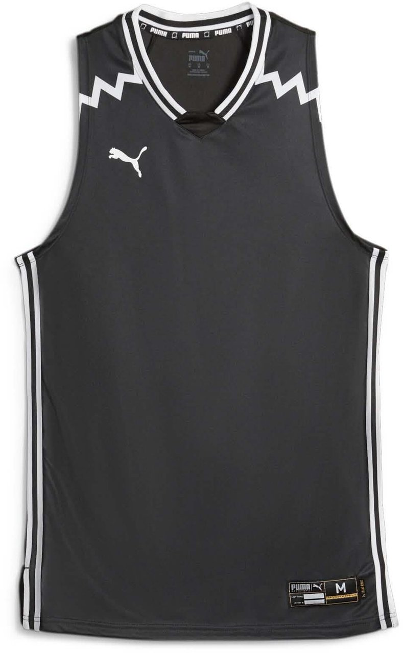 Puma Puma Hoops Basketbal Shirt Heren Zwart Zwart