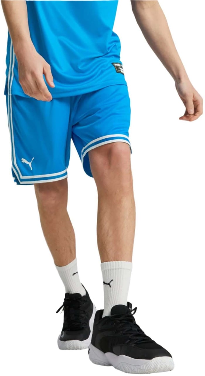 Puma Puma Hoops Basketbal Short Heren Blauw Blauw