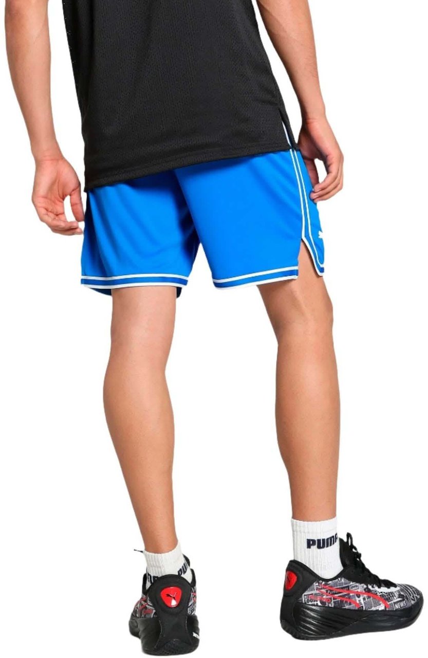 Puma Puma Hoops Basketbal Short Heren Blauw Blauw