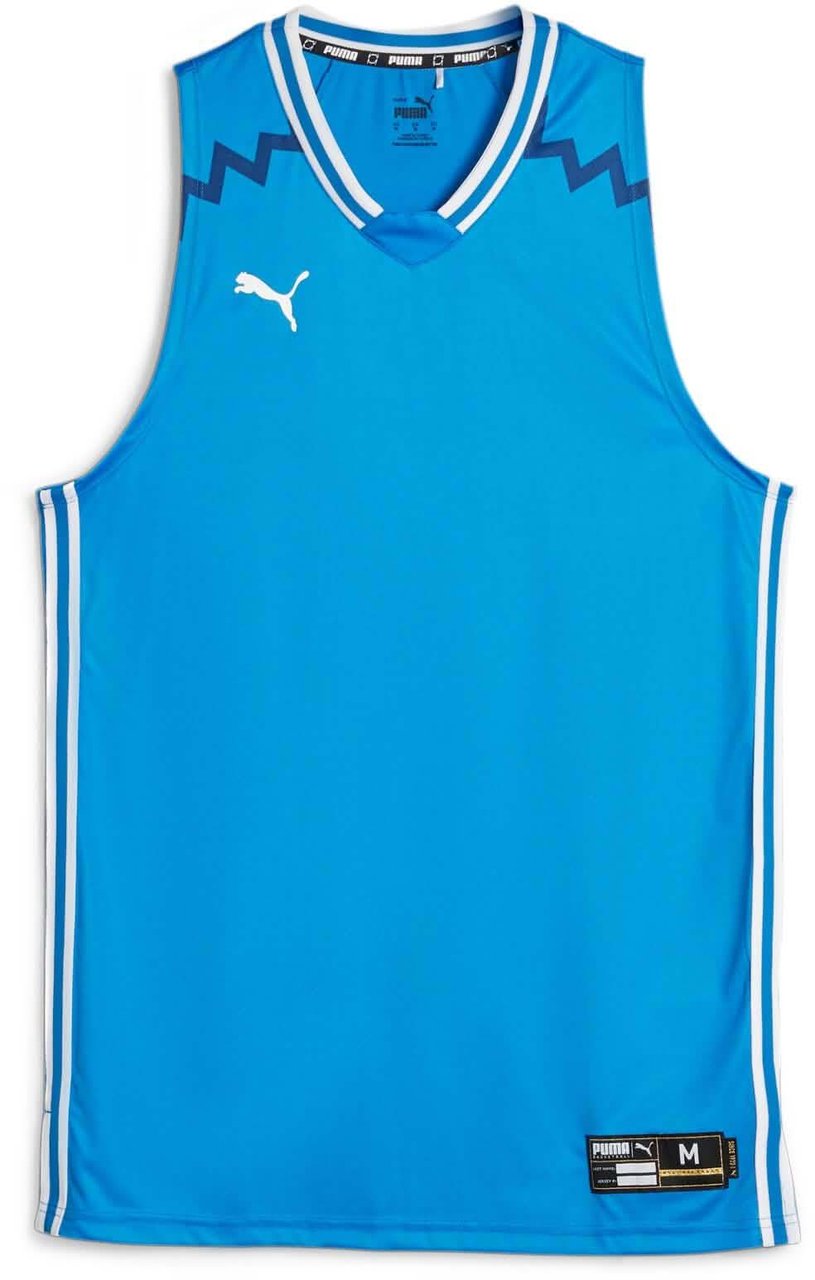 Puma Puma Hoops Basketbal Shirt Kinderen Blauw Blauw