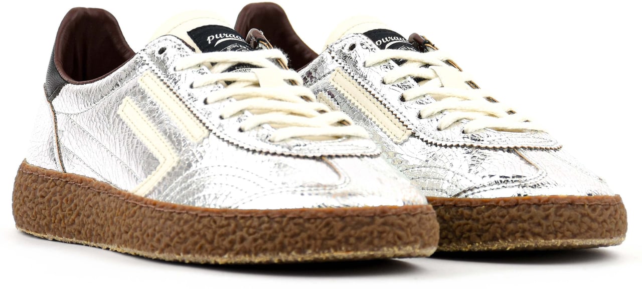 Puraai Xs Sneaker Cracked Zilver