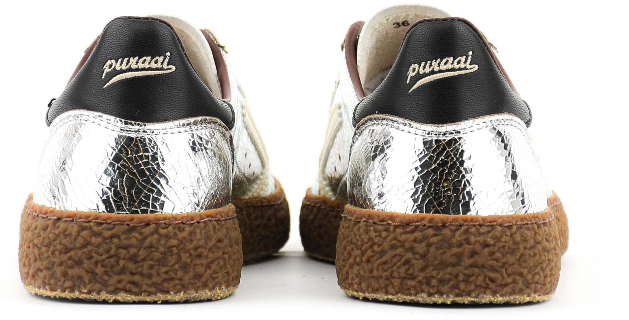 Puraai Xs Sneaker Cracked Zilver