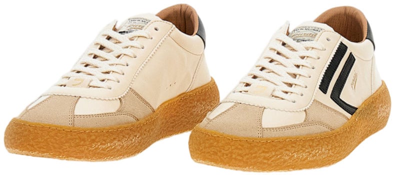 Puraai Beige Vintage Series Buttercream Sneakers Neutraal