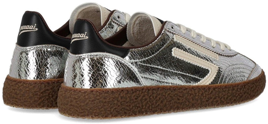 Puraai PURAAI 6.01 XS CRACKED SNEAKER Zilver