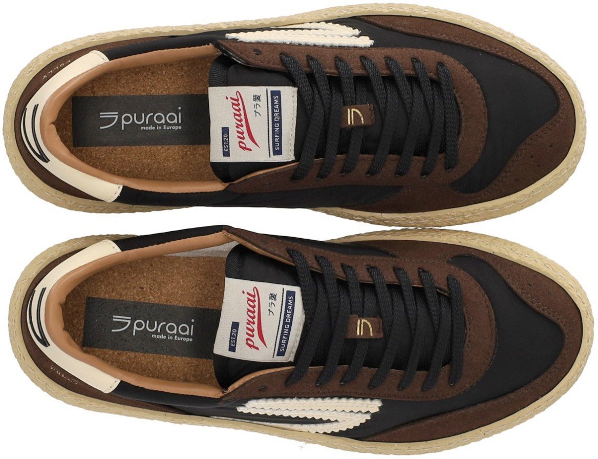 Puraai PURAAI 4.05 POLLY FUDGE SNEAKER Zwart