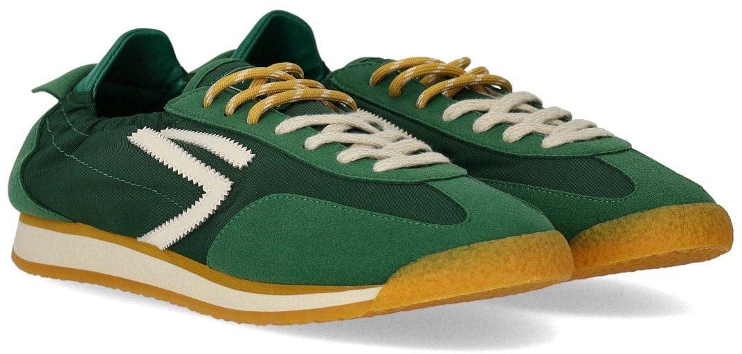 Puraai PURAAI 6.02 PANTHER FOOTBALL VINTAGE NYLON SNEAKER Groen