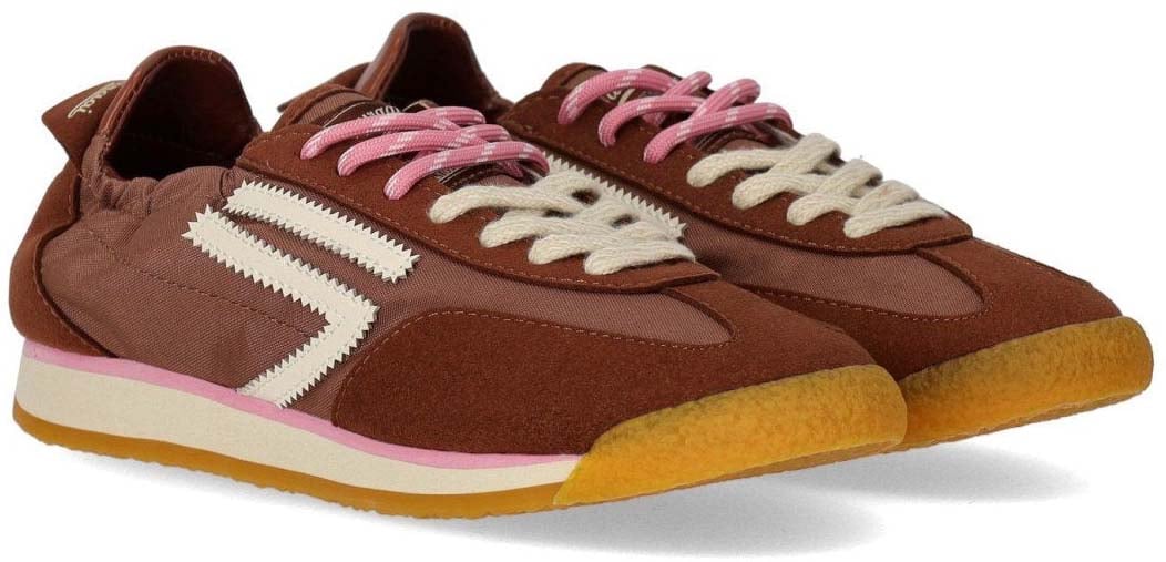 Puraai PURAAI 6.02 PANTHER BROWNIE VINTAGE NYLON SNEAKER Bruin