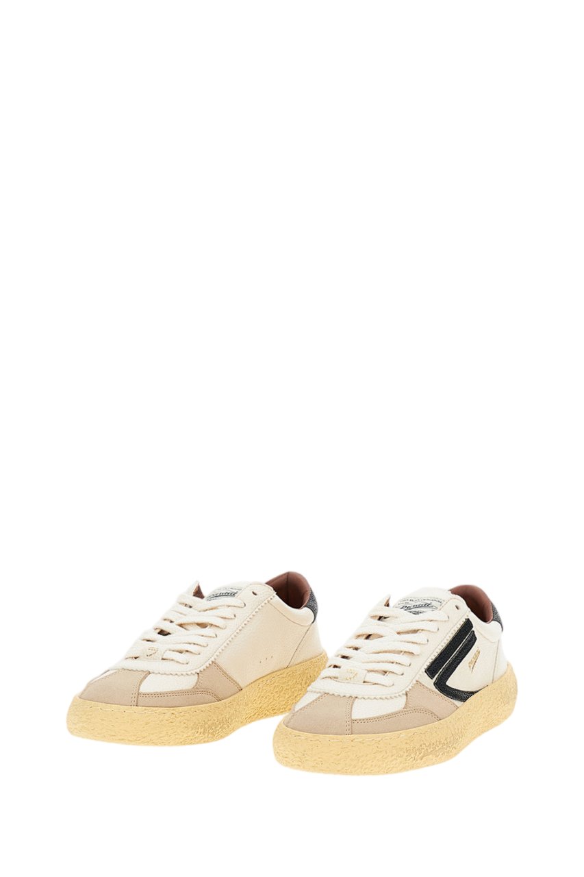 Puraai White 1.01 Vintage Vegan Leather Sneakers Wit