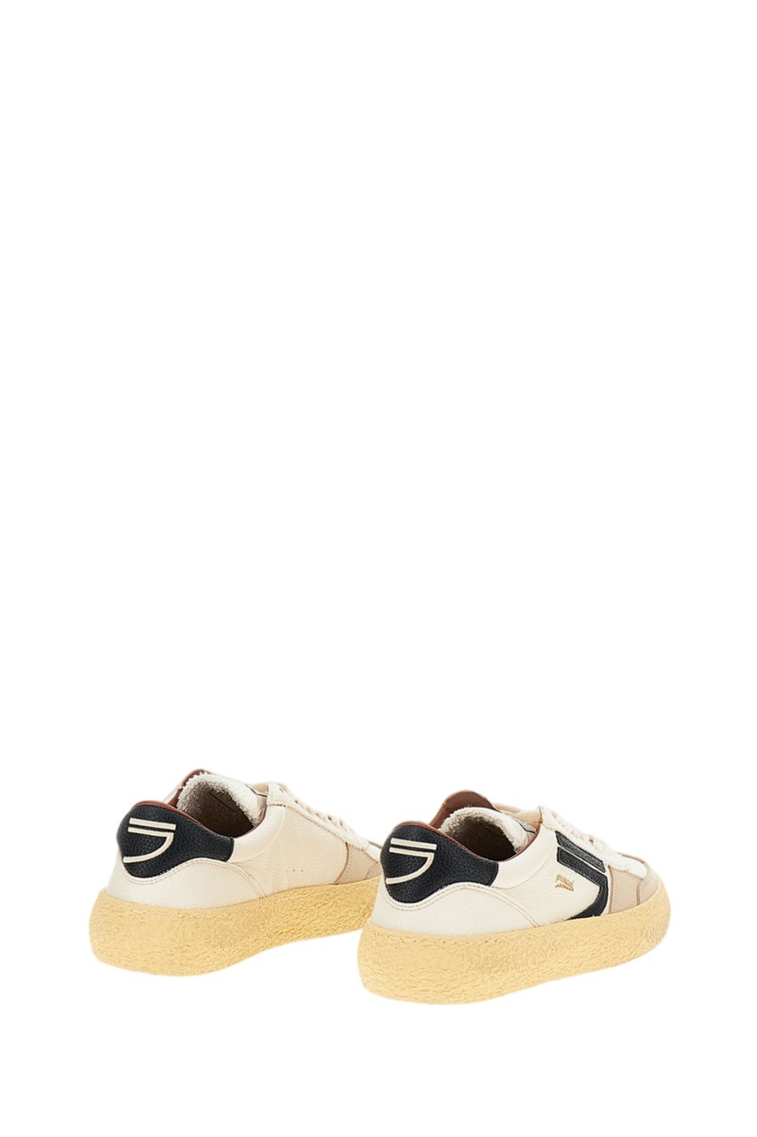 Puraai White 1.01 Vintage Vegan Leather Sneakers Wit