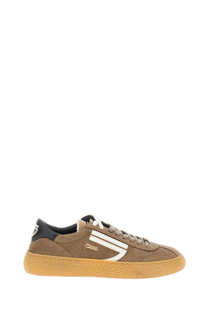 Puraai Brown 1.01 Vintage Vegan Leather Sneakers Bruin