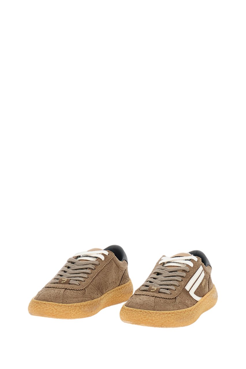 Puraai Brown 1.01 Vintage Vegan Leather Sneakers Bruin