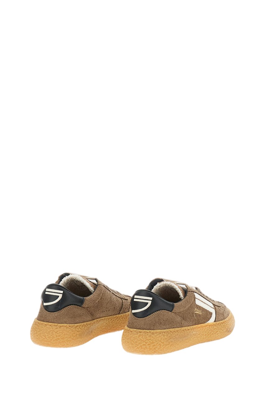 Puraai Brown 1.01 Vintage Vegan Leather Sneakers Bruin