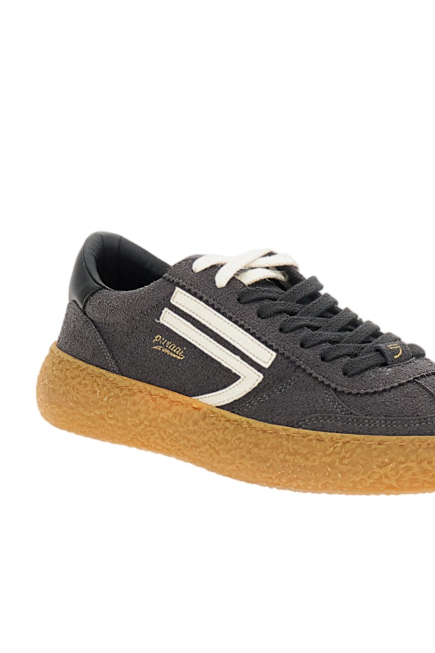 Puraai Gray 1.01 Vintage Vegan Leather Sneakers Grijs
