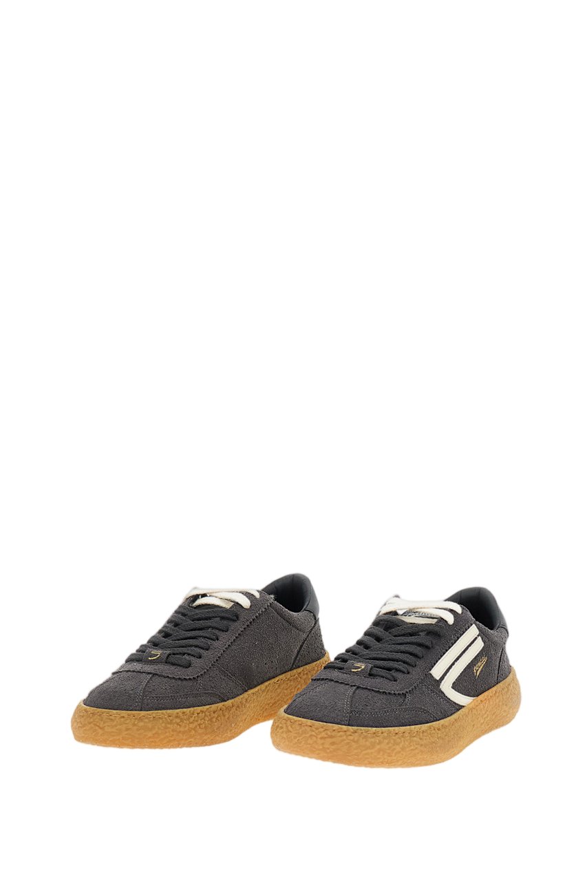 Puraai Gray 1.01 Vintage Vegan Leather Sneakers Grijs
