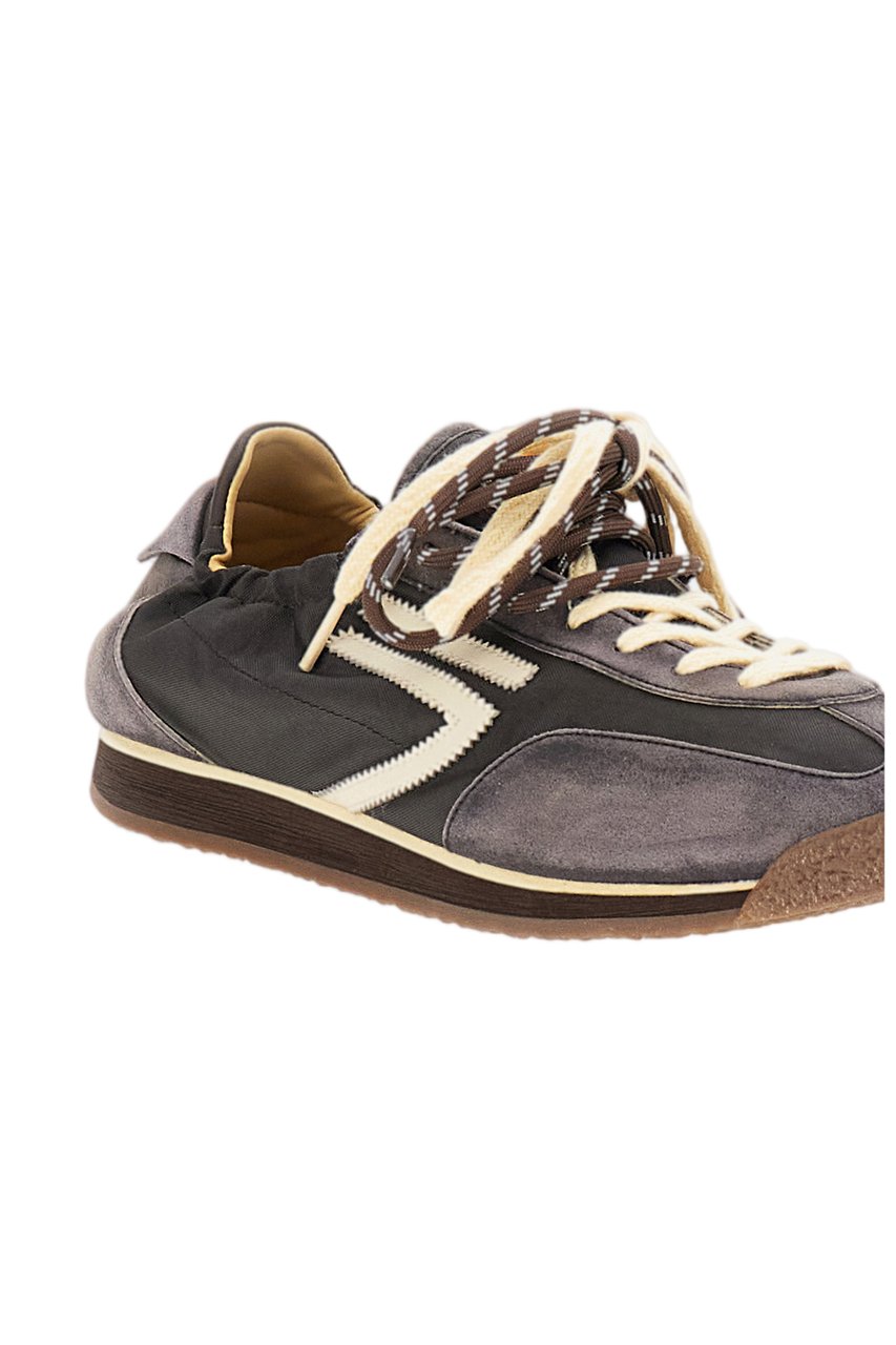 Puraai Brown 6.02 Panther Nylon Sneakers Bruin