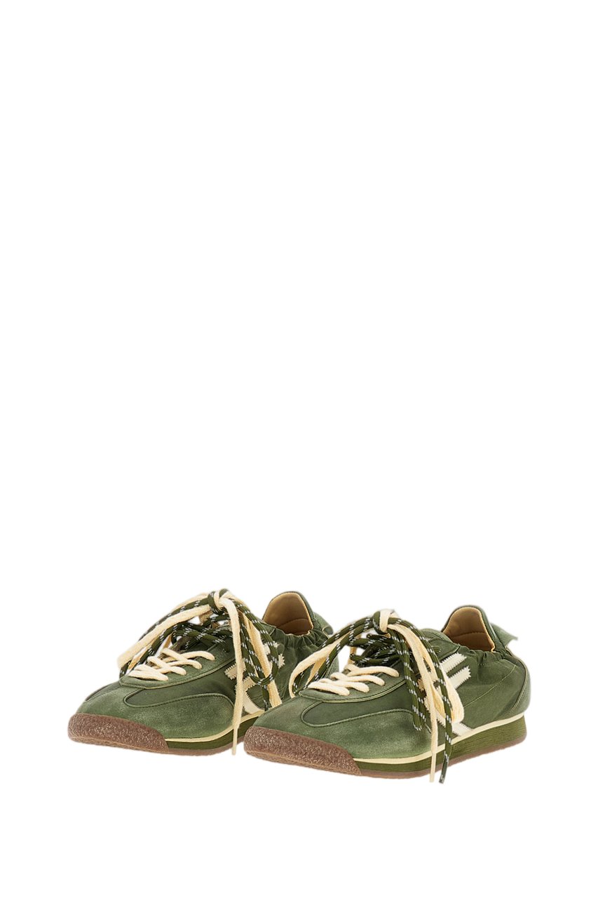 Puraai Green 6.02 Panther Nylon Sneakers Groen