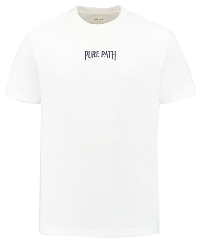 Pure Path Pure Path Loose Fit T-Shirts Crewneck SS Wit