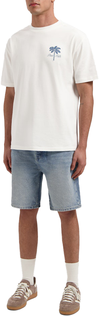 Pure Path Pure Path Loose Fit Crewneck SS T-Shirts Beige