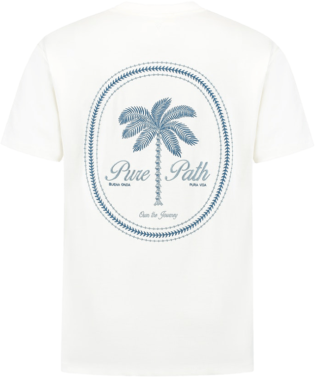 Pure Path Pure Path Loose Fit Crewneck SS T-Shirts Beige