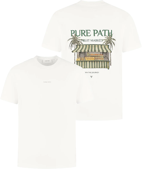 Pure Path Pure Path Loose Fit T-Shirts Beige