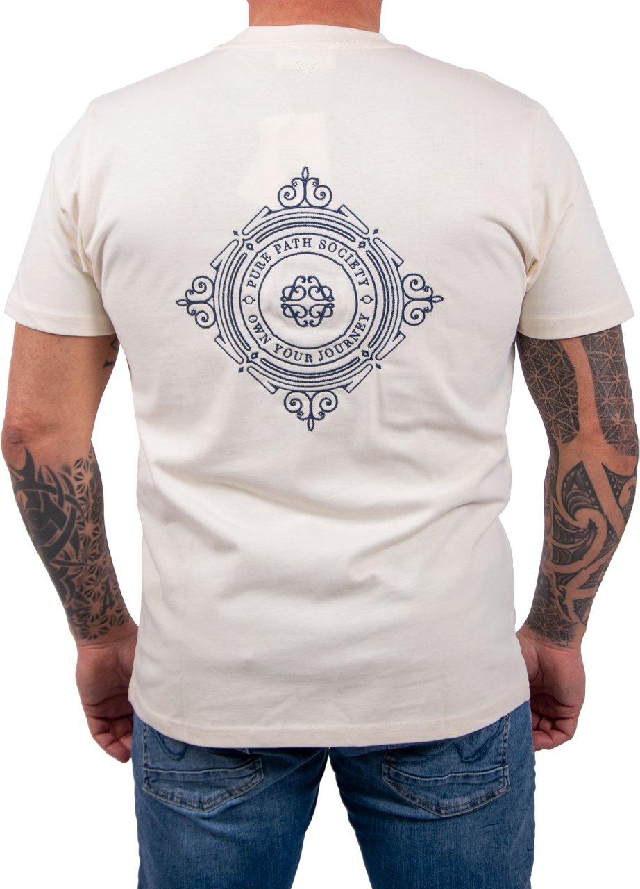 Pure Path Pure Path Family Chest T-Shirt Beige