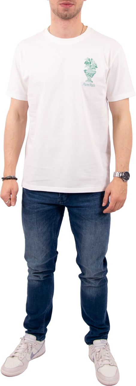 Pure Path Pure Path Embroidered Vase T-Shirt Beige