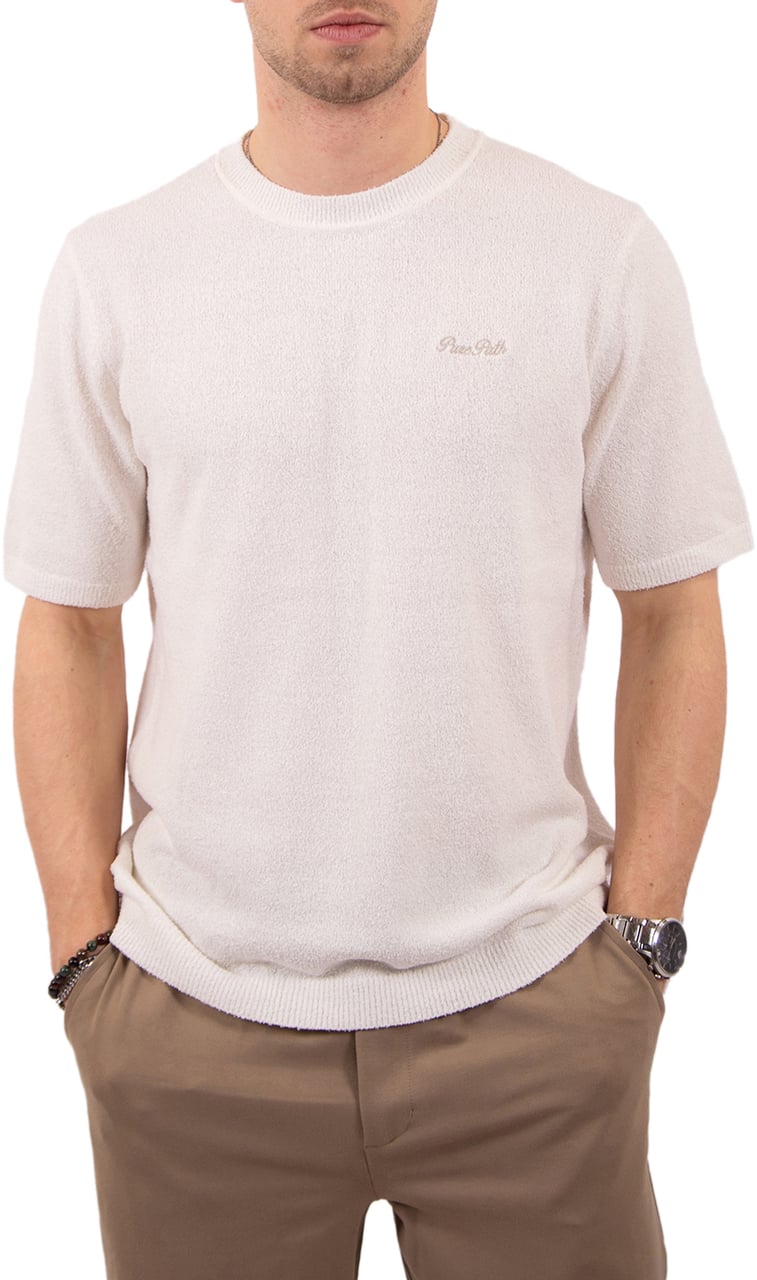 Pure Path Pure Path Towel Soft Boucle Knitted Shirt Beige