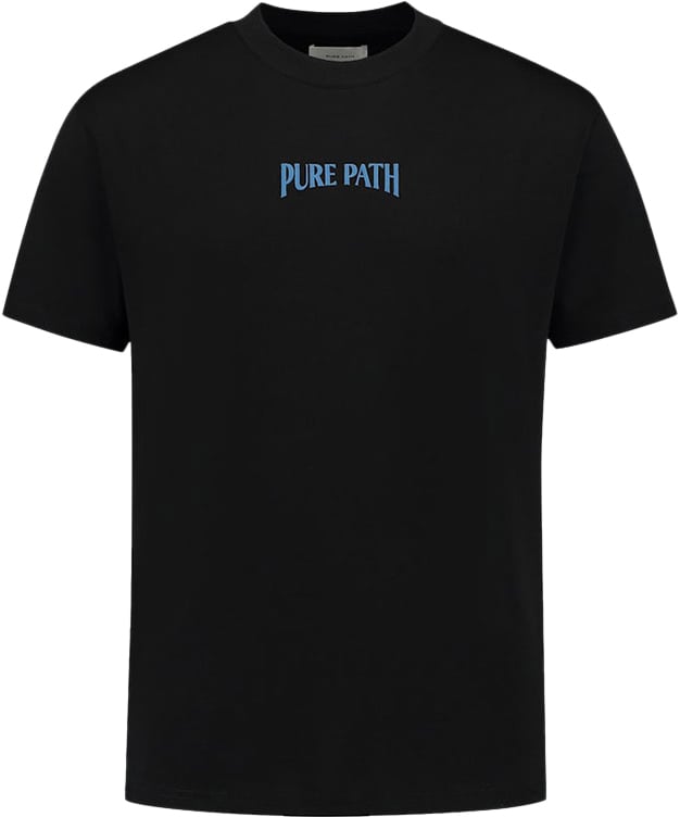 Pure Path Pure Path Loose Fit T-Shirts Crewneck SS Zwart