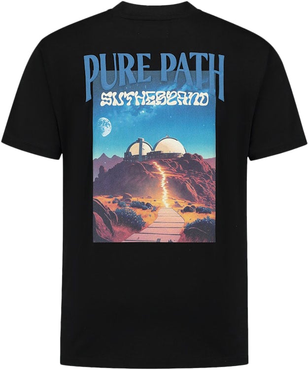 Pure Path Pure Path Loose Fit T-Shirts Crewneck SS Zwart