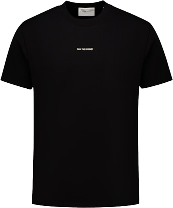 Pure Path Pure Path Loose Fit Crewneck SS T-Shirts Zwart