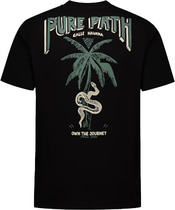Pure Path Pure Path Loose Fit Crewneck SS T-Shirts Zwart