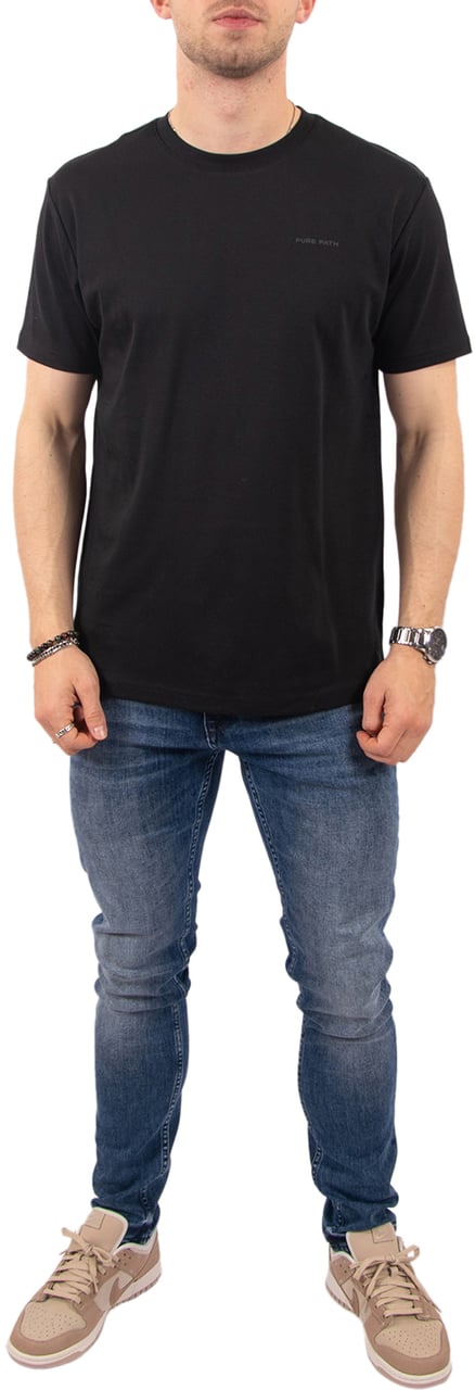 Pure Path Essential Triangle Tee Zwart