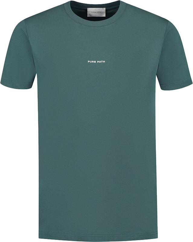 Pure Path Pure Path Regular Fit Crewneck SS T-Shirts Groen