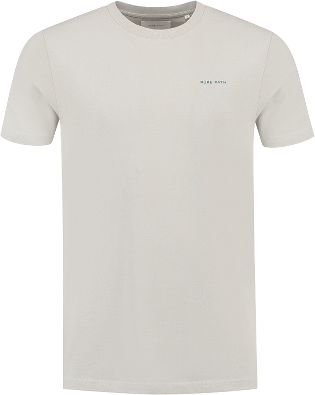 Pure Path Pure Path Regular Fit Crewneck SS T-Shirts Beige